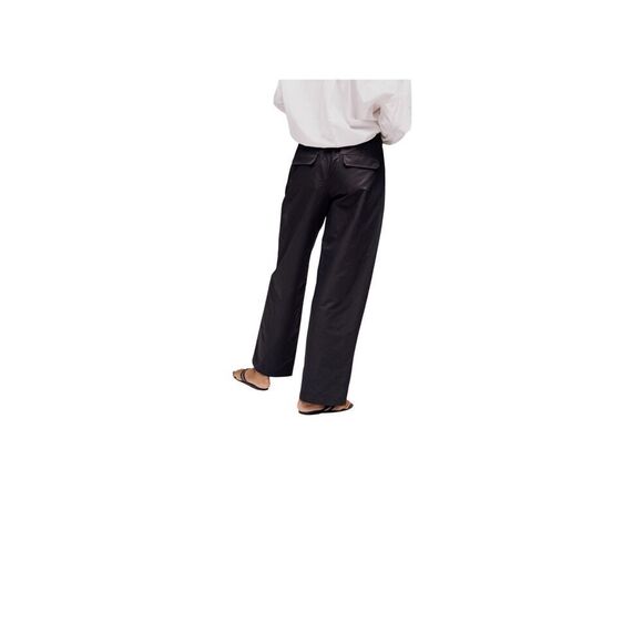 MIJEONG Black Elastic Waist Wide Leg Pants S - Picture 7 of 7